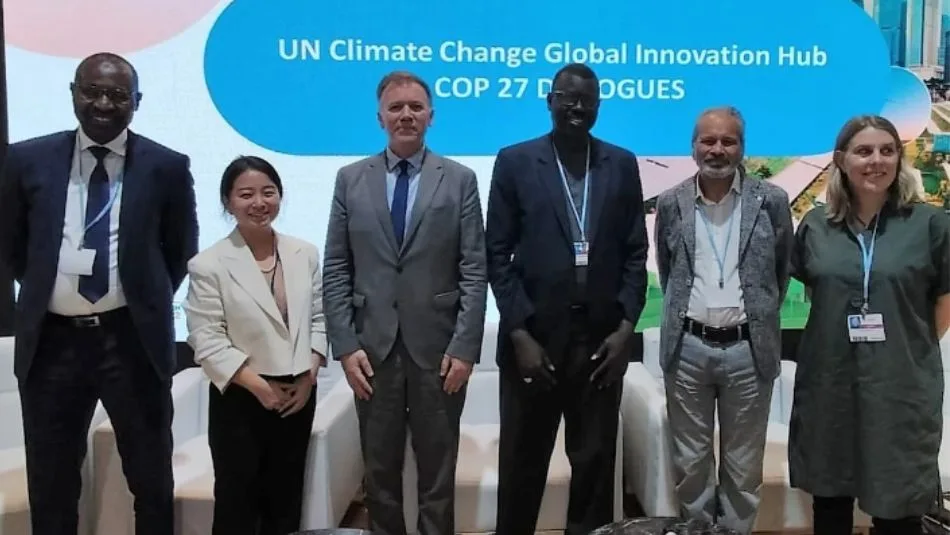 Speakers of the Digital MRV session at the UN Climate Change Global Innovation Hub, COP27.