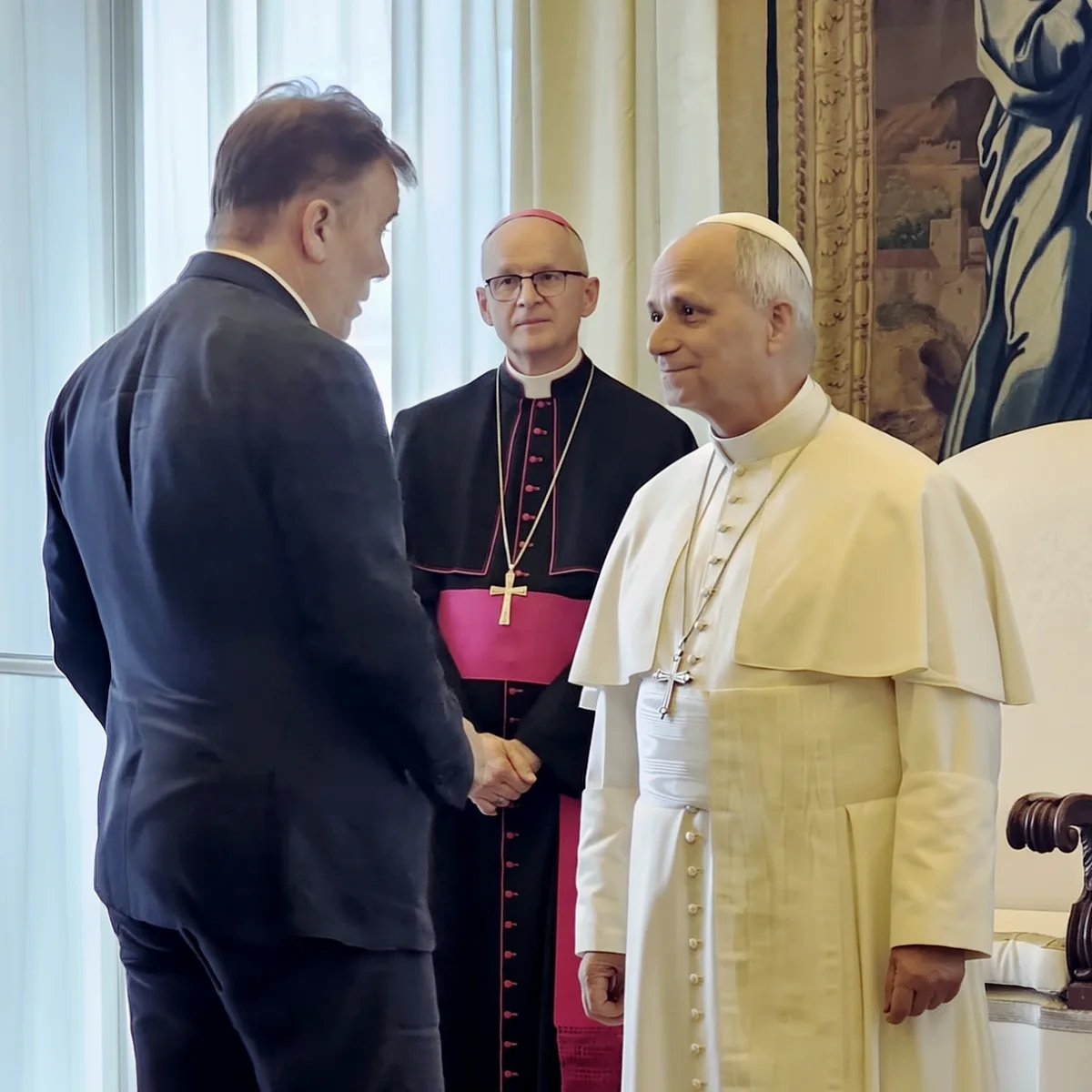 Meeting with Pope Leo XIV at the Vatican.